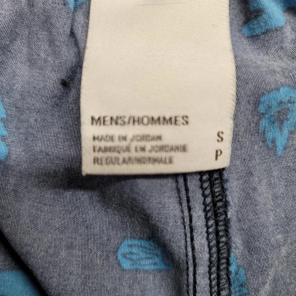 The North Face Shorts Mens Small Blue Outdoors All‎ Over Print Belted Stretch